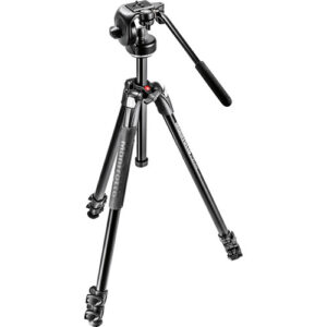 Manfrotto 290 Xtra Aluminium 3-Section Tripod Kit with 128RC Fluid Video Head